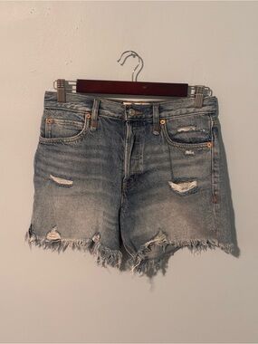 Free People We the Free Light Blue Denim Cutoff Shorts